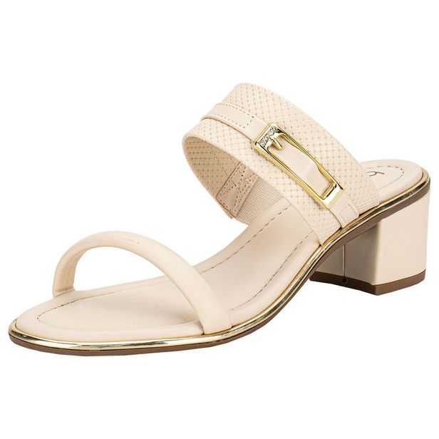 Tamanco Feminino Salto Grosso Beira Rio 8379252 NATURAL 34