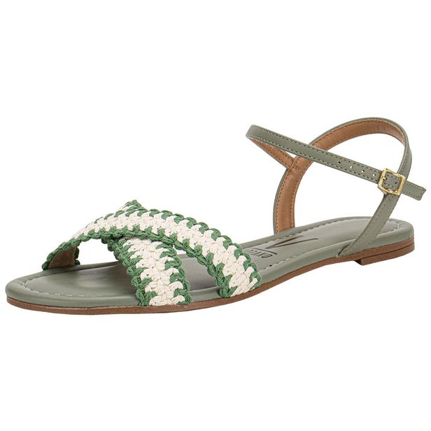 Sandália Feminina Flat Vizzano 62351718 VERDE 35