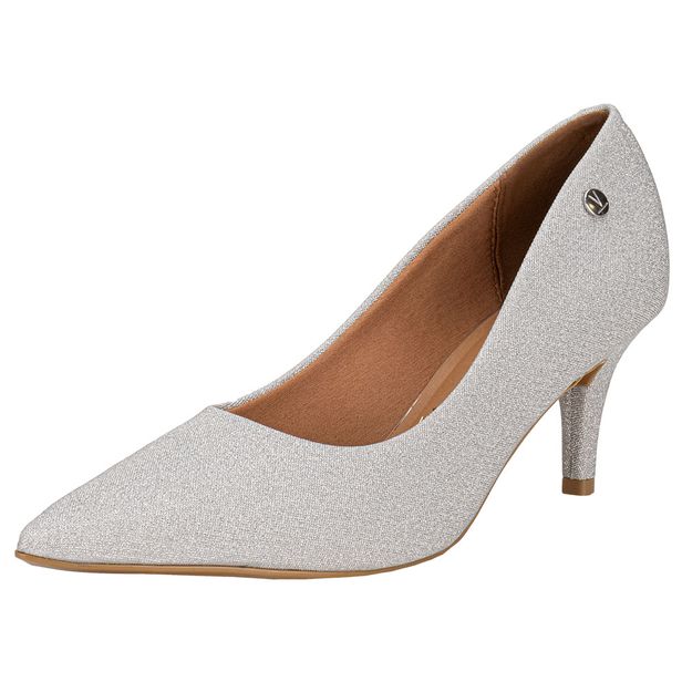 Scarpin Feminino Salto Fino Vizzano 1185702 PRATA 34