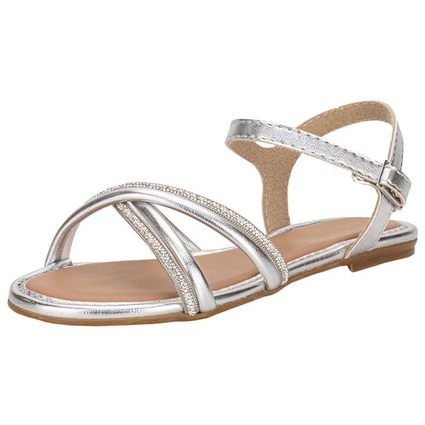 Sandália Infantil Feminina Molekinha 21571205 PRATA 26