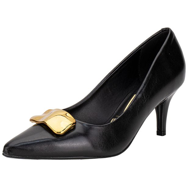 Scarpin Feminino Salto Fino Vizzano 11851445 PRETO 34