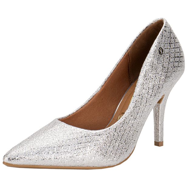 Scarpin Feminino Salto Fino Vizzano 11841501 PRATA 35