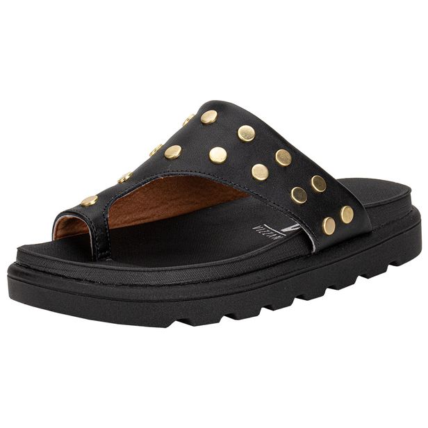 Tamanco Feminino Flat Vizzano 6510117 PRETO 34
