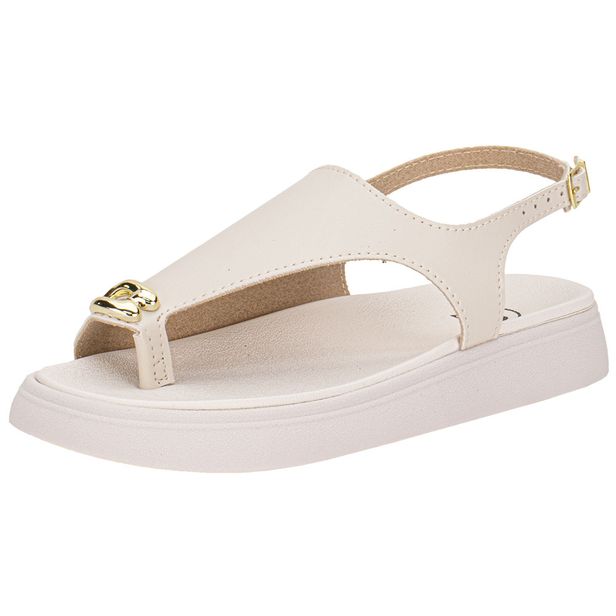 Sandália Infantil Feminina Molekinha 2358116 BRANCO/OFF 26