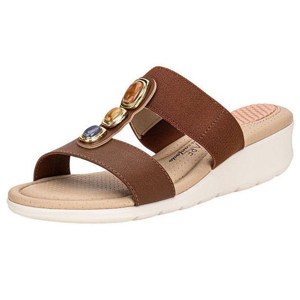 Tamanco Feminino Anabela Modare 7190107 CHOCOLATE 34