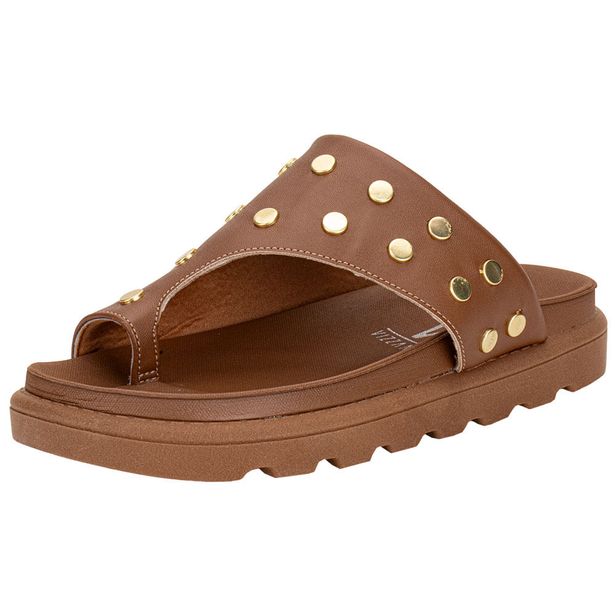 Tamanco Feminino Flat Vizzano 6510117 CARAMELO 34