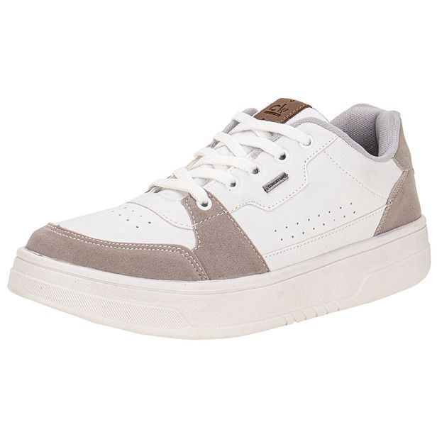 Tênis Masculino Casual Confort Way 902501 BRANCO/CINZA 37