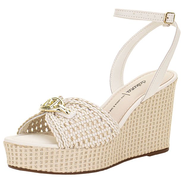 Sandália Feminina Anabela Dakota Y9871 BRANCO/OFF 34
