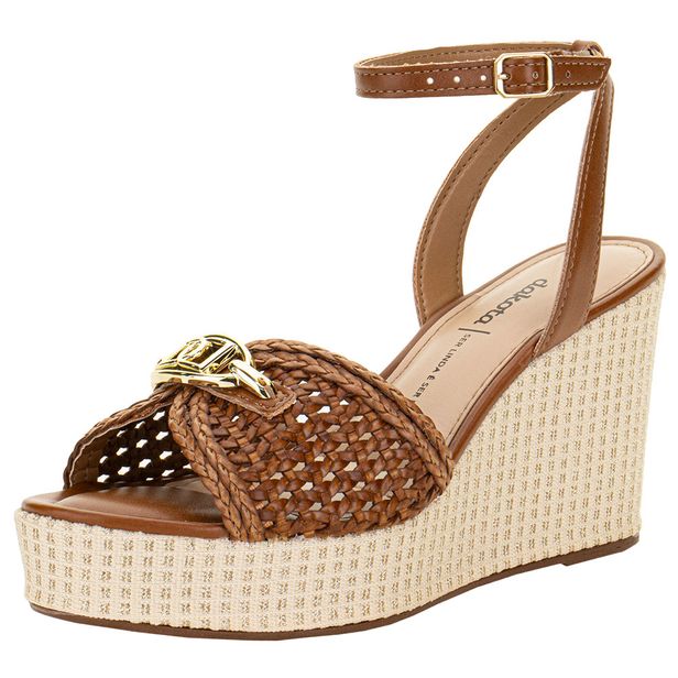 Sandália Feminina Anabela Dakota Y9871 CARAMELO 34