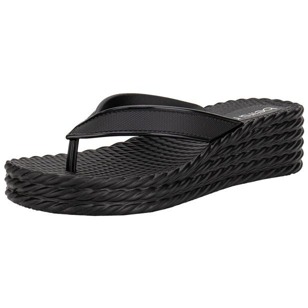 Tamanco Feminino Anabela Beira Rio 8561101 PRETO 36