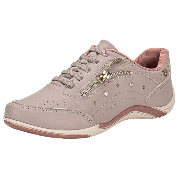 Tênis Feminino Casual Kolosh C1284B CINZA/ROSA 34