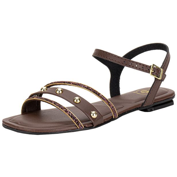 Sandália Infantil Feminina Molekinha 2354118 CAFÉ 28