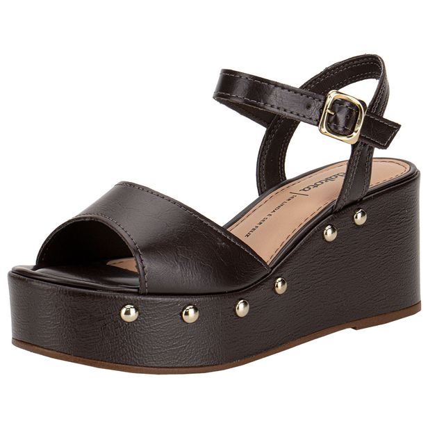 Sandália Feminina Anabela Dakota Y9542 CAFÉ 34