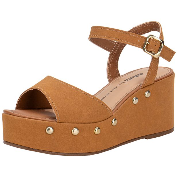Sandália Feminina Anabela Dakota Y9542 CARAMELO 34