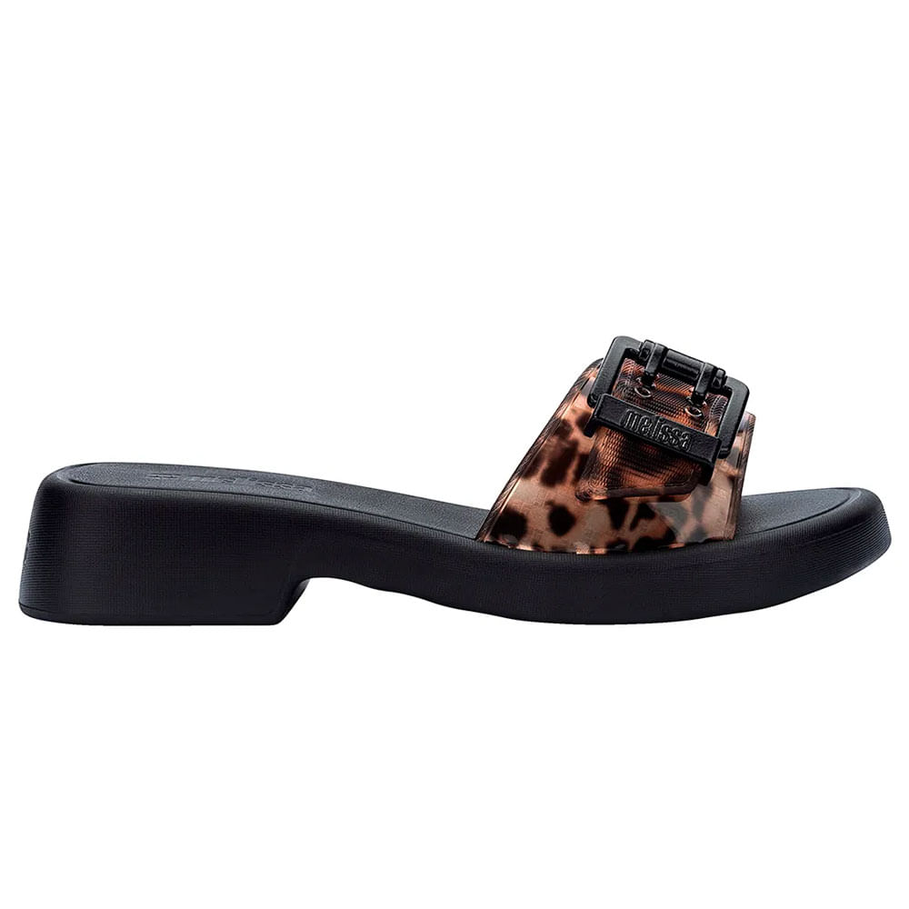 Melissa Belle 36732 PRETO/ONÇA | Clovis Calçados
