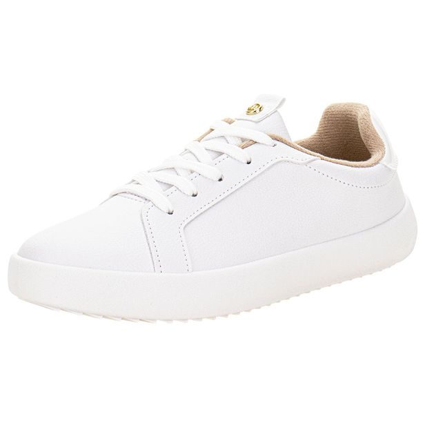 Tênis Feminino Casual Moleca 5830101 BRANCO/BEGE 34