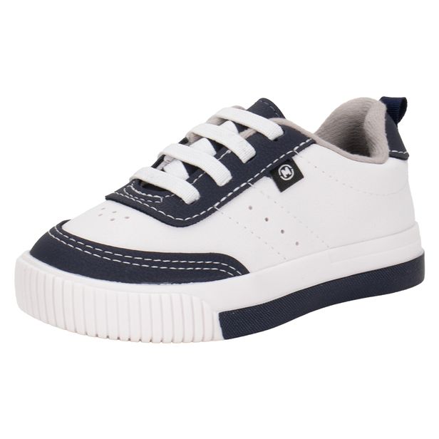 Tênis Infantil Masculino Baby Molekinho 2615226 BRANCO/AZUL 19