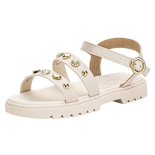 Sandália Infantil Feminina Molekinha 2344142 MARFIM 27