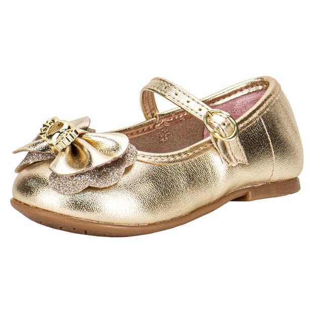 Sapatilha Infantil Feminina Molekinha 21061062 OURO 20