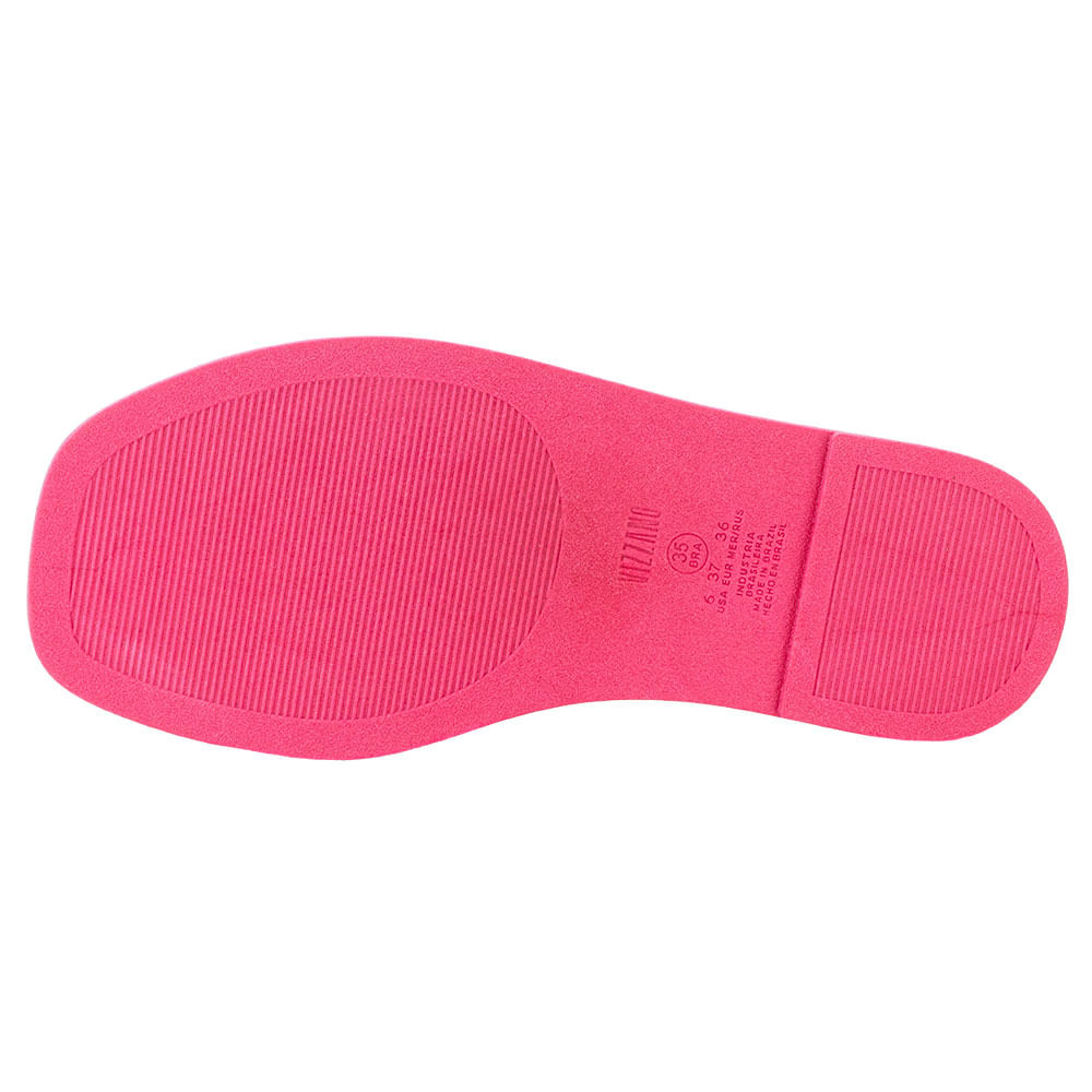 Tamanco Feminino Flat Vizzano 6522101 PINK | Clovis Calçados
