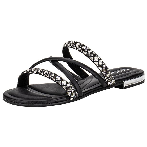 Tamanco Feminino Flat Beira Rio 8263979 PRETO 34