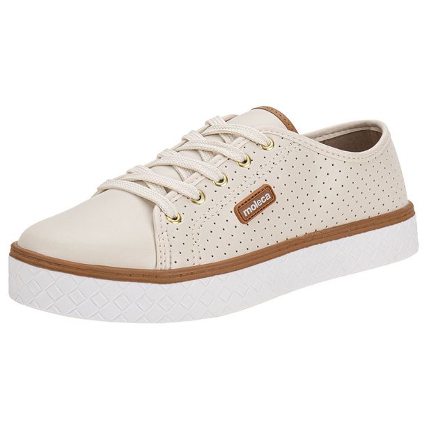 Tênis Feminino Casual Moleca 5712205 MARFIM 34