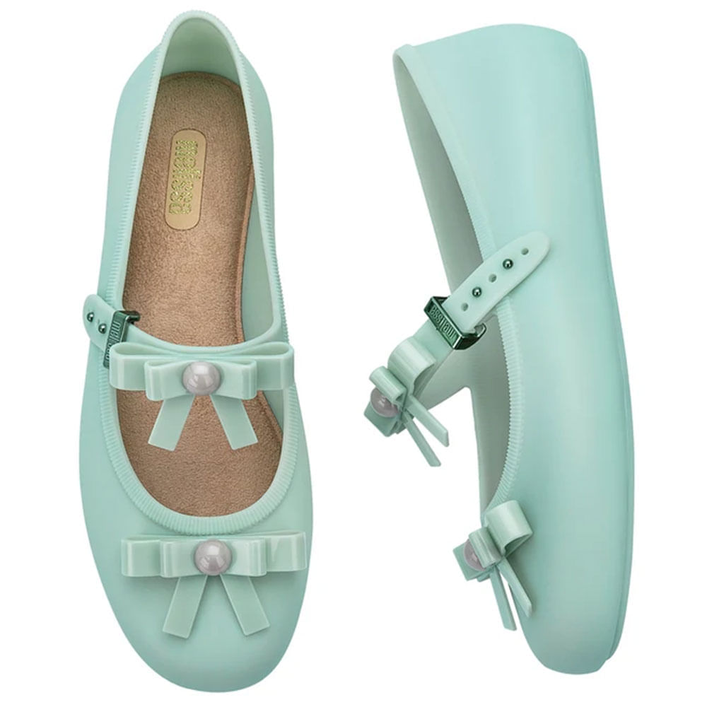 Melissa Soft Ballerina Bow 35971 VERDE cloviscalcados