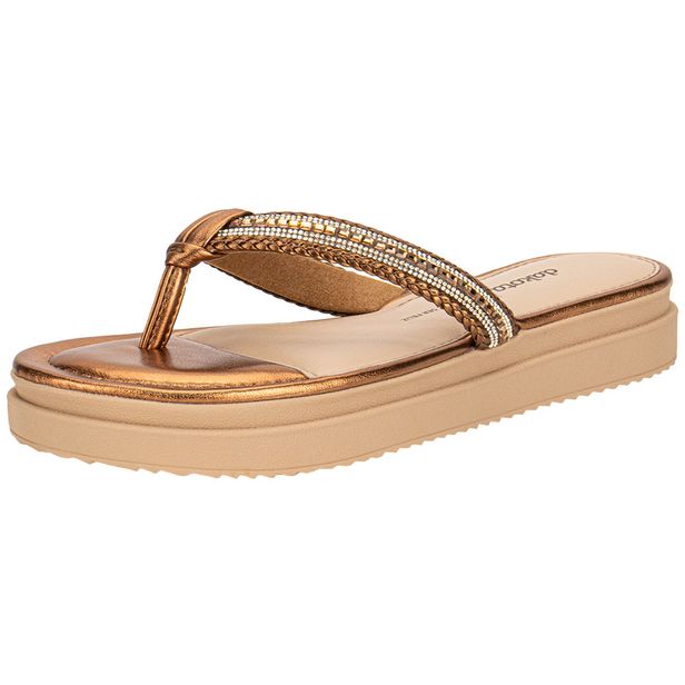 Tamanco Feminino Flat Dakota Y8902 BRONZE 34