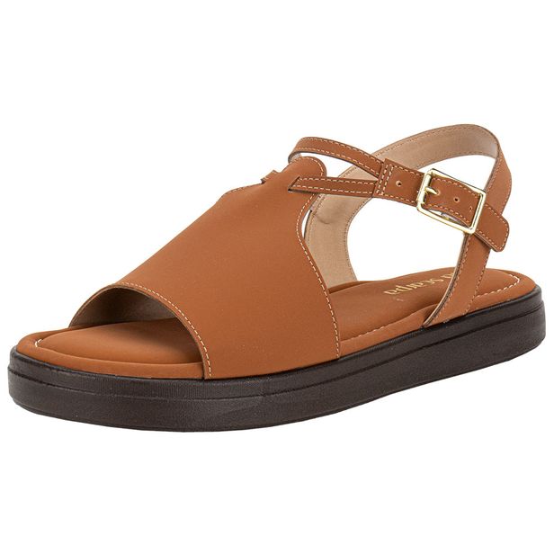 Sandália Feminina Flat Via Scarpa 173718710 CARAMELO 34