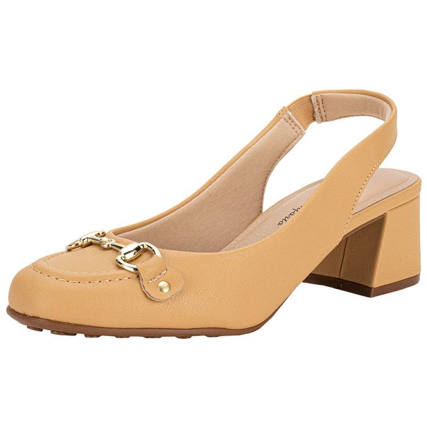 Sapato Feminino Salto Grosso Modare 7373116 BEGE 34