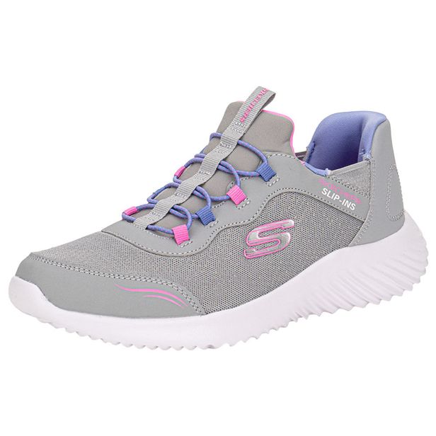 Tênis Infantil Feminino Simple Cute Skechers 303585L CINZA/ROSA 28