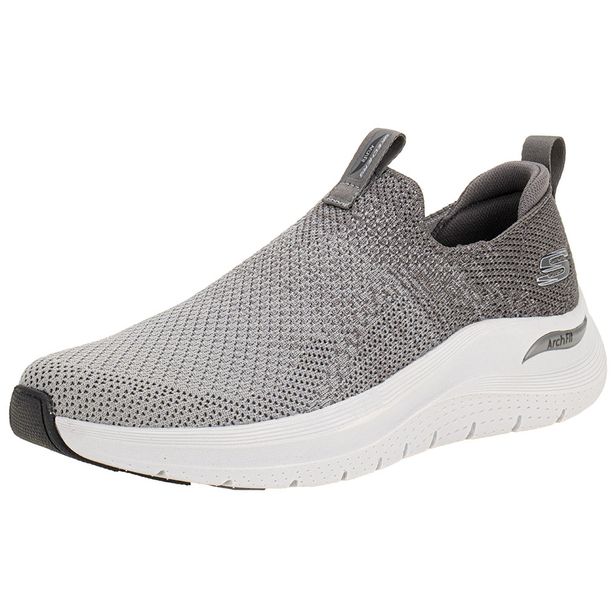 Tênis Masculino Arch Fit 2.0 Skechers 232704 CINZA 38