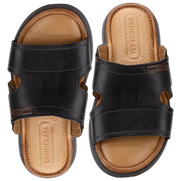 Chinelo Masculino Slide Soul Democrata 015134 PRETO 38
