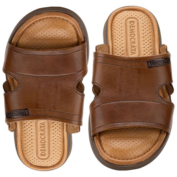 Chinelo Masculino Slide Soul Democrata 015134 CARAMELO 38