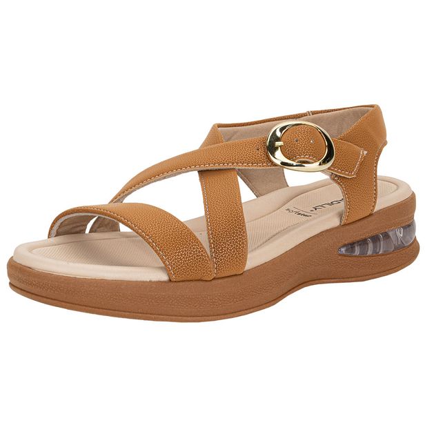 Sandália Feminina Anabela Piccadilly 599006 CARAMELO 34