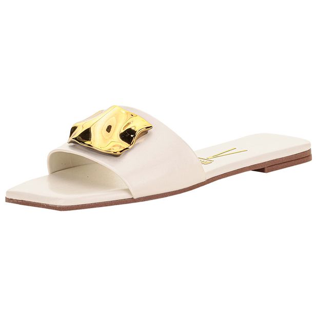 Tamanco Feminino Flat Vizzano 6553100 BRANCO/OFF 34
