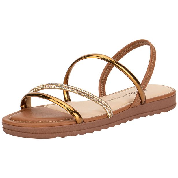 Sandália Feminina Flat Dakota Y8752 CARAMELO 34