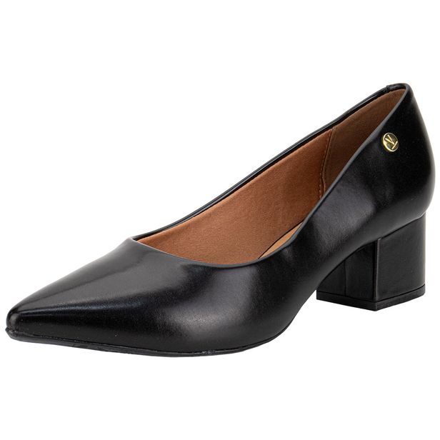 Sapato Feminino Salto Grosso Vizzano 1220315 PRETO 34