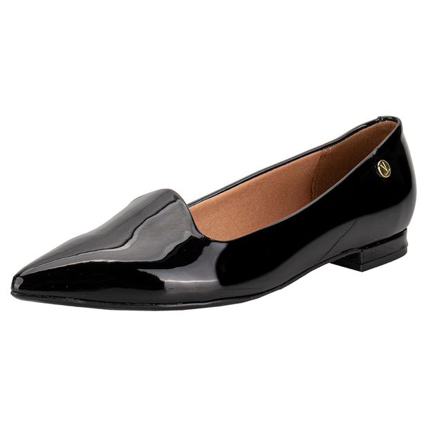Sapato Feminino Flat Vizzano 1206261 VERNIZ/PRETO 34