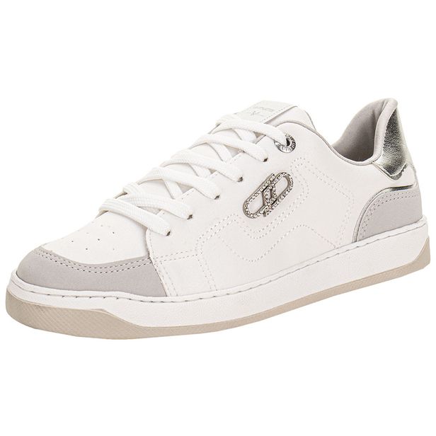 Tênis Feminino Casual Via Marte 220002 BRANCO/CINZA 34