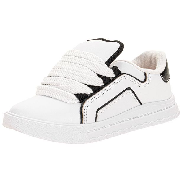 Tênis Infantil Feminino Molekinha 2575114 BRANCO/PRETO 27