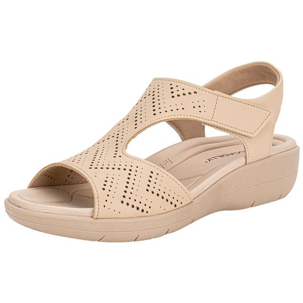 Sandália Feminina Anabela Piccadilly 239030 BEGE 34