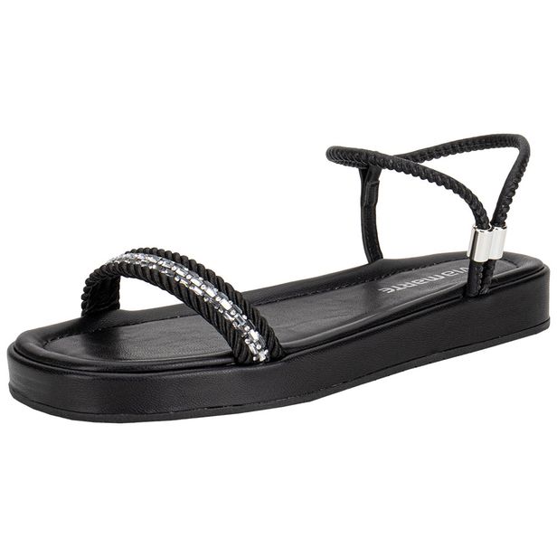 Sandália Feminina Flat Via Marte 109027 PRETO 34
