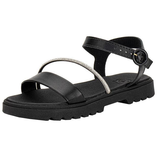 Sandália Infantil Feminina Molekinha 2344129 PRETO/PRATA 26