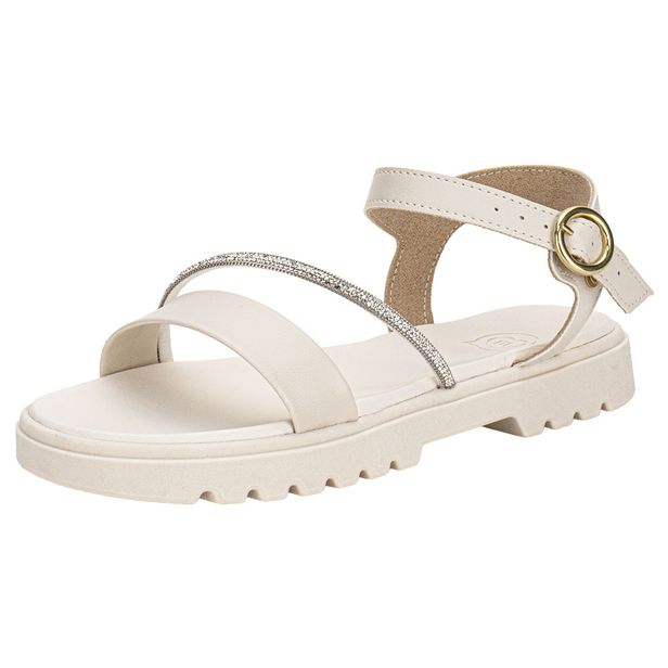 Sandália Infantil Feminina Molekinha 2344129 BRANCO/OFF 28