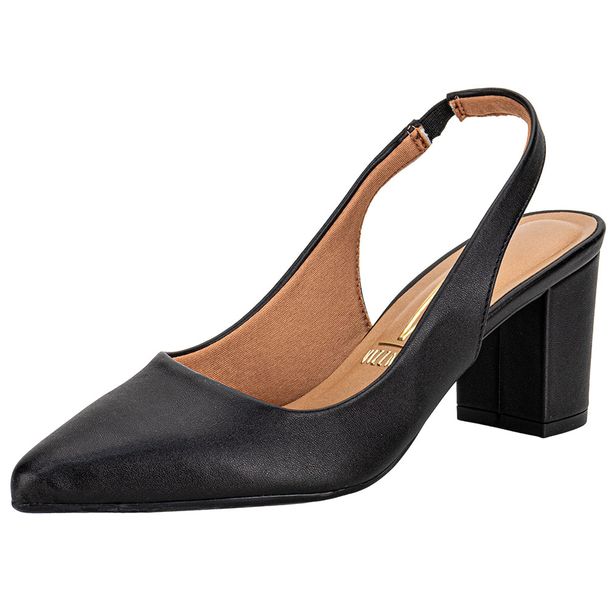 Sapato Feminino Salto Grosso Vizzano 1290503 PRETO 34