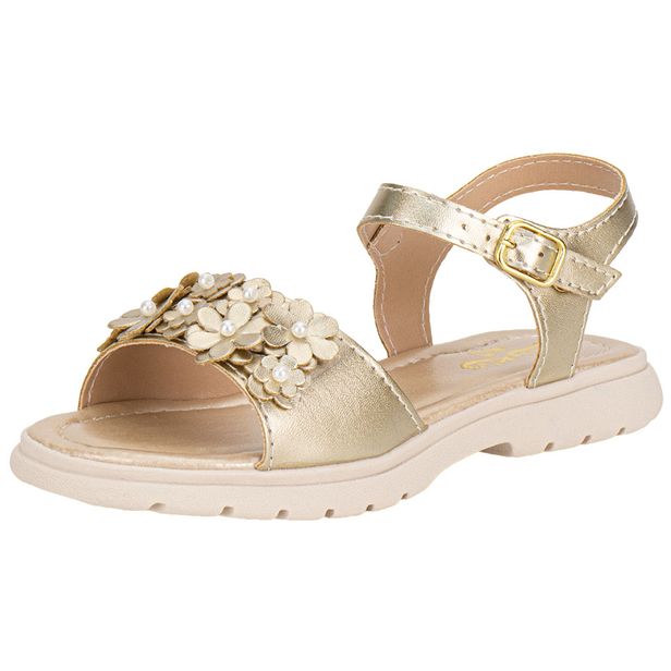 Sandália Infantil Feminina Lily Kids 10175 OURO 22