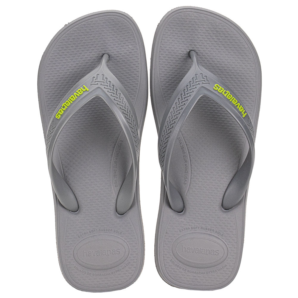 Chinelo Masculino Top Max Comfort Havaianas CL25 CINZA/VERDE 37/38