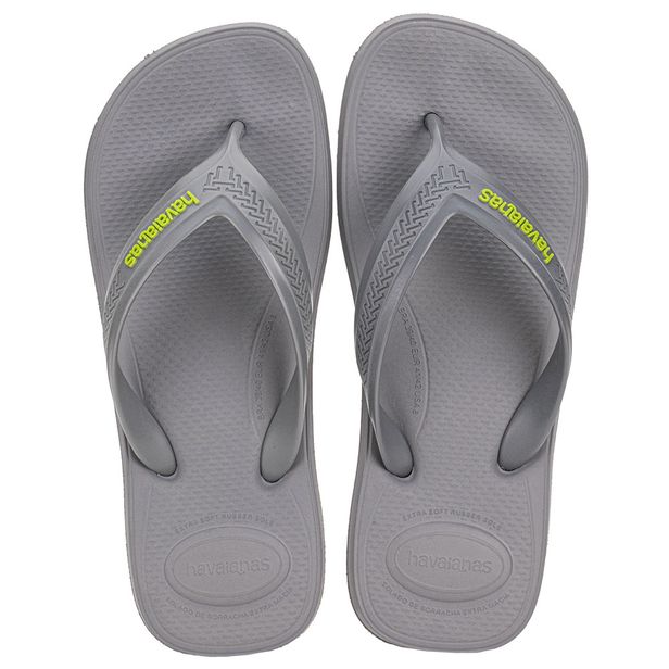 Chinelo Masculino Top Max Comfort Havaianas CL25 CINZA/VERDE 37/38