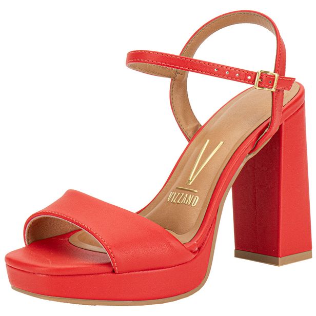 Sandália Feminina Meia Pata Vizzano 6551100 VERMELHO 34